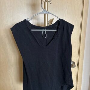Anthropologie Elegant Black scoop Neck Tank